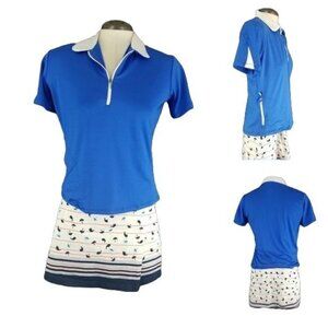 BLEU GOLF Golf tennis cycling polo shirt Women's Size Medium